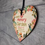 Memory Garden Plaque Personalised Floral Memorial Sign