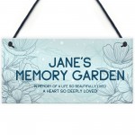 Memory Garden Plaque Personalised Mum Nan Auntie Memorial