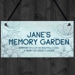 Memory Garden Plaque Personalised Mum Nan Auntie Memorial