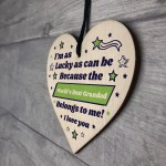 Worlds Best Grandad Gift For Birthday Fathers Day Wood Heart