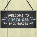 Funny Back Garden Sign Novelty Hanging Garden Shed Plaques