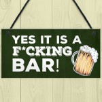 Funny Bar Decor Plaques Novelty Rude Home Bar Man Cave Signs