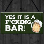 Funny Bar Decor Plaques Novelty Rude Home Bar Man Cave Signs