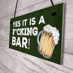 Funny Bar Decor Plaques Novelty Rude Home Bar Man Cave Signs