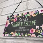 Garden Escape Sign Personalised Any Name Garden Sign For Outdoor