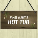 Personalised Garden Sign Hot Tub Plaque Summer House Sign