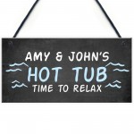 Hot Tub Hanging Sign Novelty Garden Plaque Shed Jacuzzi Pool