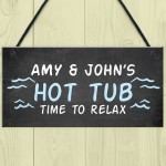 Hot Tub Hanging Sign Novelty Garden Plaque Shed Jacuzzi Pool