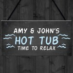 Hot Tub Hanging Sign Novelty Garden Plaque Shed Jacuzzi Pool