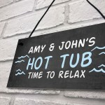 Hot Tub Hanging Sign Novelty Garden Plaque Shed Jacuzzi Pool