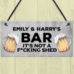 Personalised Bar Sign Any Name Garden Plaque Pub Backyard Sign