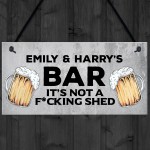 Personalised Bar Sign Any Name Garden Plaque Pub Backyard Sign