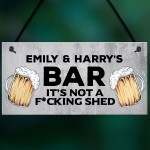 Personalised Bar Sign Any Name Garden Plaque Pub Backyard Sign