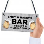 Personalised Bar Sign Any Name Garden Plaque Pub Backyard Sign