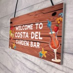 Garden Bar Sign Costa Del Garden Sign Home Decor Lockdown Gift