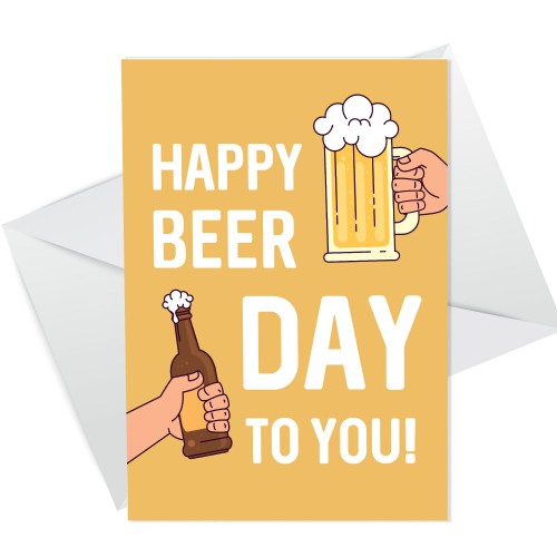 Funny Birthday Card For Dad Uncle Brother Son A6 Card Beer Card