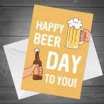 Funny Birthday Card For Dad Uncle Brother Son A6 Card Beer Card