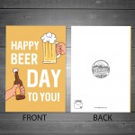 Funny Birthday Card For Dad Uncle Brother Son A6 Card Beer Card