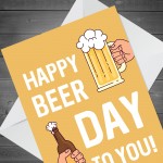 Funny Birthday Card For Dad Uncle Brother Son A6 Card Beer Card