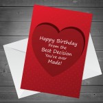 Funny Birthday Card For Boyfriend Girlfriend Husband Wife Joke