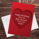 Funny Birthday Card For Boyfriend Girlfriend Husband Wife Joke