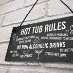 Funny Hot Tub Rules Sign Perfect Hot Tub Accessories Garden Sign