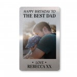 Birthday Gifts For Dad Daddy Father Metal Card Personalised