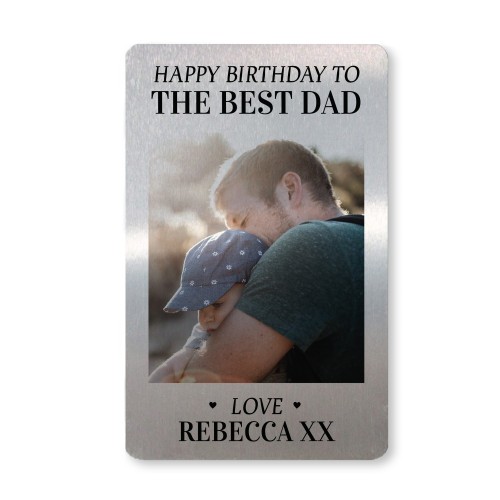 Birthday Gifts For Dad Daddy Father Metal Card Personalised