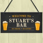 Home Bar Personalised Sign For Garden Bar Man Cave Novelty Bar