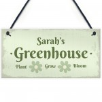 Personalised Greenhouse Decor Sign Gifts For Her Hanging Signs