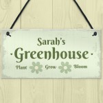 Personalised Greenhouse Decor Sign Gifts For Her Hanging Signs