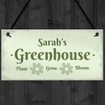 Personalised Greenhouse Decor Sign Gifts For Her Hanging Signs