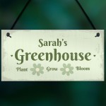 Personalised Greenhouse Decor Sign Gifts For Her Hanging Signs