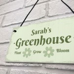 Personalised Greenhouse Decor Sign Gifts For Her Hanging Signs