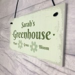 Personalised Greenhouse Decor Sign Gifts For Her Hanging Signs