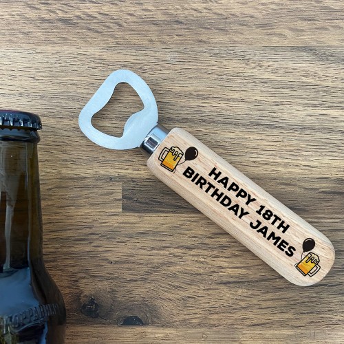 Personalised Bottle Opener 18th 19th 20th 21st Birthday Gifts