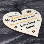 Thank You Gifts For Teacher Personalied Heart Friendship Gift