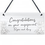 Personalised Engagement Congratulations Gift For Friend Family