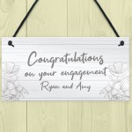 Personalised Engagement Congratulations Gift For Friend Family