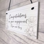 Personalised Engagement Congratulations Gift For Friend Family