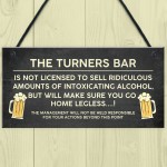 Funny Joke Bar Sign Personalised Home Bar Sign For Man Cave