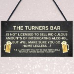 Funny Joke Bar Sign Personalised Home Bar Sign For Man Cave