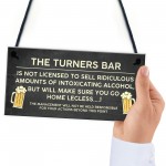 Funny Joke Bar Sign Personalised Home Bar Sign For Man Cave