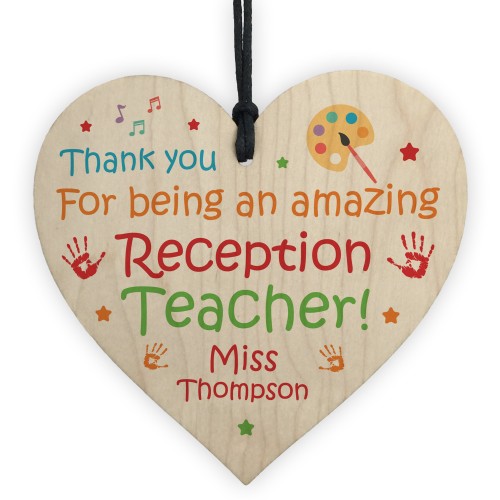 Amazing Reception Teacher Gift Personalised Thank You Gift