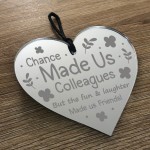 Thank You Colleague Gift Engraved Heart Friendship Gift Leaving