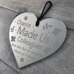 Thank You Colleague Gift Engraved Heart Friendship Gift Leaving