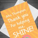 PERSONALISED Thank You Teacher Teaching Assistant Nursery