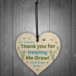 Thank You PERSONALISED Wood Gift For Teacher Assistant Tutor