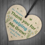 Thank You PERSONALISED Wood Gift For Teacher Assistant Tutor