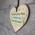 Thank You PERSONALISED Wood Gift For Teacher Assistant Tutor